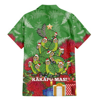 Kakapo New Zealand Christmas Family Matching Mermaid Dress and Hawaiian Shirt Meri Kirihimete Pohutukawa - Green Color LT14 - Polynesian Pride