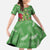 Kakapo New Zealand Christmas Family Matching Off The Shoulder Long Sleeve Dress and Hawaiian Shirt Meri Kirihimete Pohutukawa - Green Color