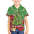 Kakapo New Zealand Christmas Family Matching Off The Shoulder Long Sleeve Dress and Hawaiian Shirt Meri Kirihimete Pohutukawa - Green Color