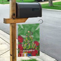 Kakapo New Zealand Christmas Garden Flag Meri Kirihimete Pohutukawa - Green Color LT14 - Polynesian Pride