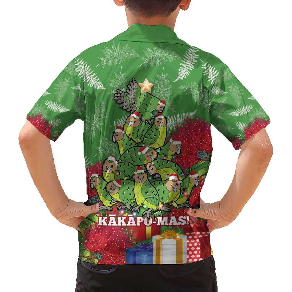 Kakapo New Zealand Christmas Hawaiian Shirt Meri Kirihimete Pohutukawa - Green Color LT14 - Polynesian Pride