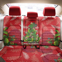 Kakapo New Zealand Christmas Back Car Seat Cover Meri Kirihimete Pohutukawa - Red Color LT14 - Polynesian Pride