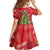 Kakapo New Zealand Christmas Family Matching Off The Shoulder Long Sleeve Dress and Hawaiian Shirt Meri Kirihimete Pohutukawa - Red Color