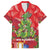 Kakapo New Zealand Christmas Family Matching Off The Shoulder Long Sleeve Dress and Hawaiian Shirt Meri Kirihimete Pohutukawa - Red Color