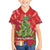 Kakapo New Zealand Christmas Family Matching Off The Shoulder Long Sleeve Dress and Hawaiian Shirt Meri Kirihimete Pohutukawa - Red Color