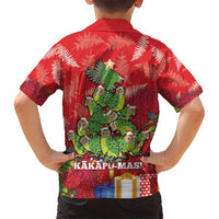 Kakapo New Zealand Christmas Hawaiian Shirt Meri Kirihimete Pohutukawa - Red Color LT14 - Polynesian Pride