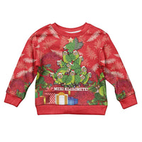 Kakapo New Zealand Christmas Kid Ugly Christmas Sweater Meri Kirihimete Pohutukawa - Red Color LT14 Kid Red - Polynesian Pride