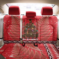Kiwi New Zealand Christmas Back Car Seat Cover Meri Kirihimete Silver Fern - Red Color LT14 - Polynesian Pride