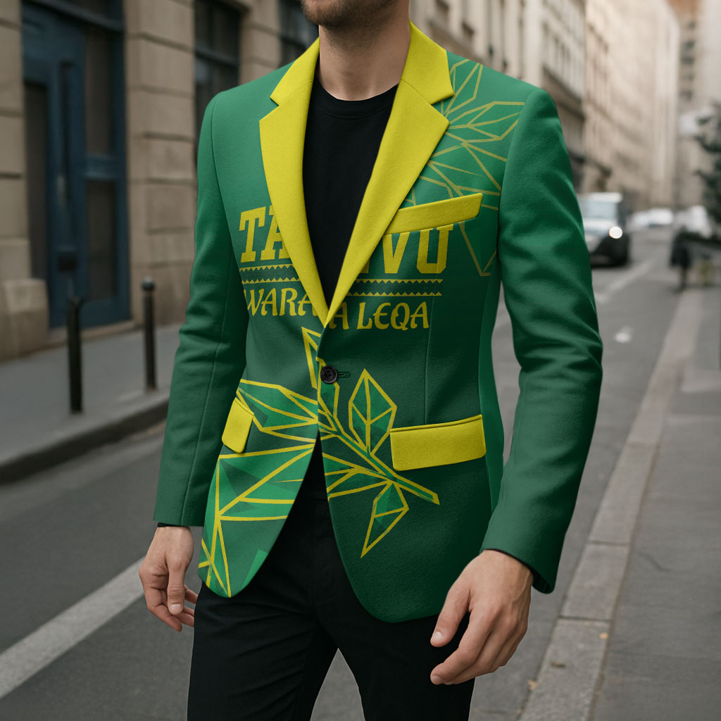 Fiji Tailevu Rugby Custom Blazer Warai Na Leqa LT14 - Polynesian Pride