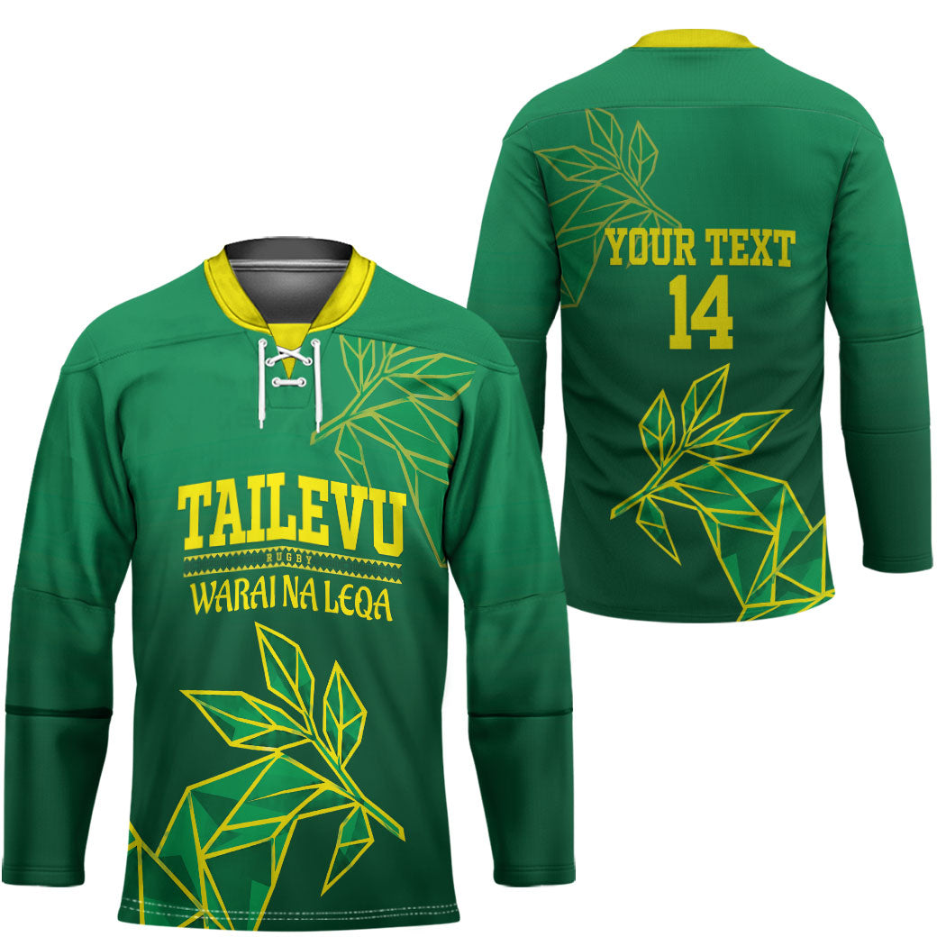 Fiji Tailevu Rugby Custom Hockey Jersey Warai Na Leqa LT14 - Polynesian Pride