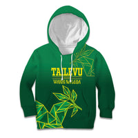 Fiji Tailevu Rugby Custom Kid Hoodie Warai Na Leqa LT14 Hoodie Green - Polynesian Pride