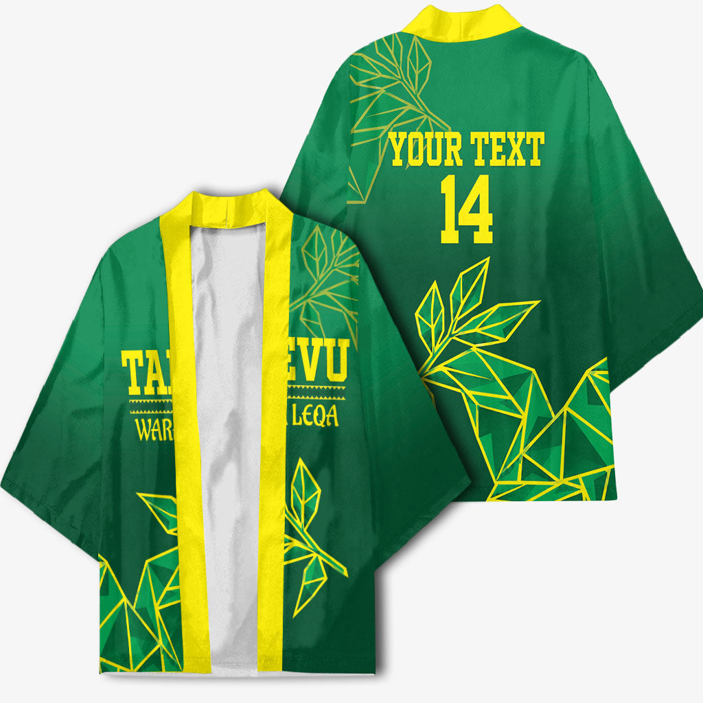 Fiji Tailevu Rugby Custom Kimono Warai Na Leqa LT14 - Polynesian Pride