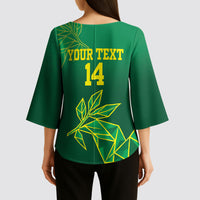 Fiji Tailevu Rugby Custom Kimono Sleeve Blouse Warai Na Leqa LT14 - Polynesian Pride