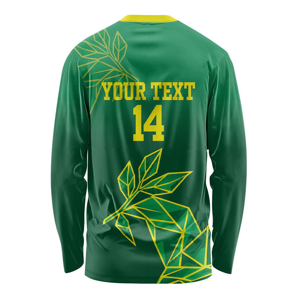 Fiji Tailevu Rugby Custom Long Sleeve Shirt Warai Na Leqa LT14 - Polynesian Pride