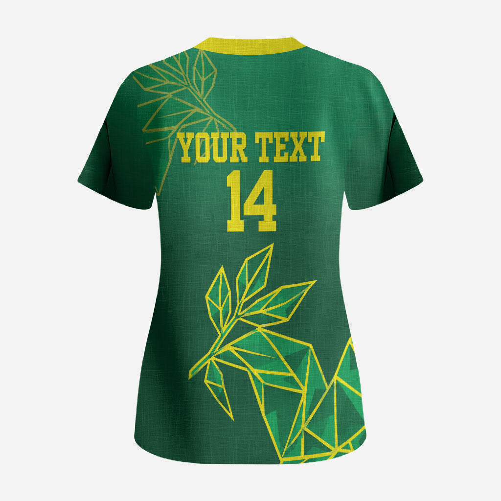 Fiji Tailevu Rugby Custom Scrub Top Warai Na Leqa LT14 - Polynesian Pride