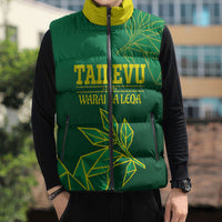 Fiji Tailevu Rugby Custom Sleeveless Puffer Jacket Warai Na Leqa LT14 - Polynesian Pride