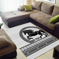 Fiji Nadroga Rugby Personalised Area Rug Go Stallions Fijian Tapa LT14 - Polynesian Pride