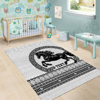 Fiji Nadroga Rugby Personalised Area Rug Go Stallions Fijian Tapa LT14 - Polynesian Pride