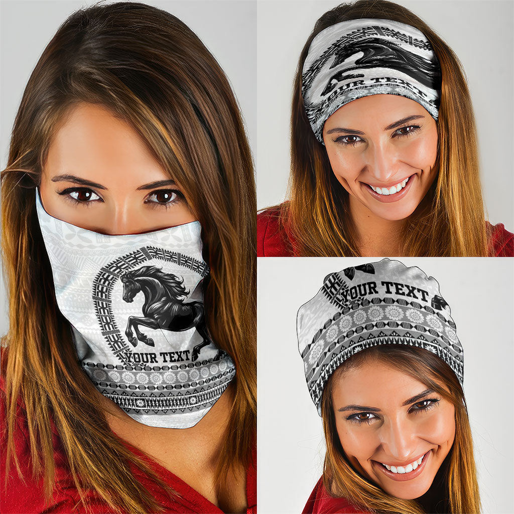 Fiji Nadroga Rugby Personalised Neck Gaiter Go Stallions Fijian Tapa LT14 - Polynesian Pride