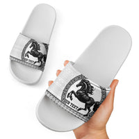 Fiji Nadroga Rugby Personalised Slide Sandals Go Stallions Fijian Tapa LT14 - Polynesian Pride