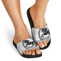 Fiji Nadroga Rugby Personalised Slide Sandals Go Stallions Fijian Tapa LT14 - Polynesian Pride