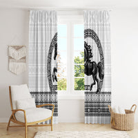 Fiji Nadroga Rugby Personalised Window Curtain Go Stallions Fijian Tapa LT14 - Polynesian Pride