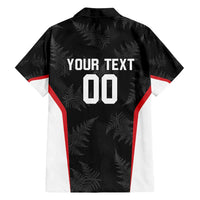 Custom New Zealand Silver Fern Softball Family Matching Off Shoulder Short Dress and Hawaiian Shirt Go Aotearoa LT14 - Polynesian Pride