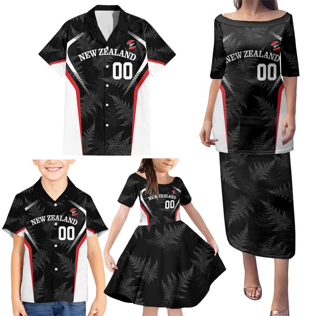 Custom New Zealand Silver Fern Softball Family Matching Puletasi and Hawaiian Shirt Go Aotearoa LT14 - Polynesian Pride
