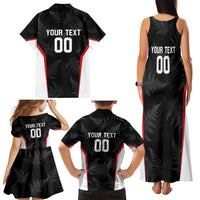 Custom New Zealand Silver Fern Softball Family Matching Tank Maxi Dress and Hawaiian Shirt Go Aotearoa LT14 - Polynesian Pride