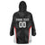 Custom New Zealand Silver Fern Softball Wearable Blanket Hoodie Go Aotearoa