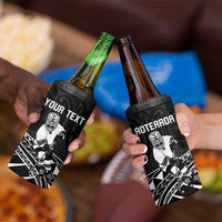 Personalised Aotearoa Ice Hockey 4 in 1 Can Cooler Tumbler NZ Tiki Mascot - Maori Pattern LT14