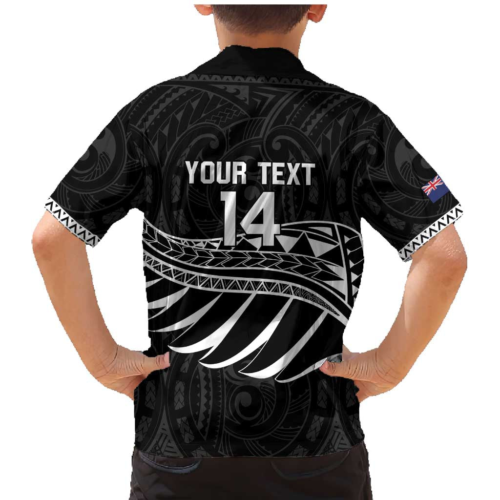 Custom Aotearoa Ice Hockey Family Matching Mermaid Dress and Hawaiian Shirt NZ Tiki Mascot - Maori Pattern LT14 - Polynesian Pride
