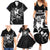 Custom Aotearoa Ice Hockey Family Matching Summer Maxi Dress and Hawaiian Shirt NZ Tiki Mascot - Maori Pattern