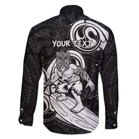 Personalised New Zealand Surfing Family Matching Mermaid Dress and Hawaiian Shirt Aotearoa Maori Tiki Haka LT14 - Polynesian Pride