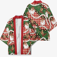 Cowboy Hawaii Mele Kalikimaka Kimono Paniolo Kukui Nut Pikake Lei Red Version LT14 - Polynesian Pride