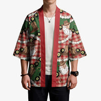 Cowboy Hawaii Mele Kalikimaka Kimono Paniolo Kukui Nut Pikake Lei Red Version LT14 - Polynesian Pride