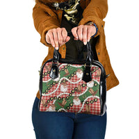 Cowboy Hawaii Mele Kalikimaka Shoulder Handbag Paniolo Kukui Nut Pikake Lei Red Version - Polynesian Pride