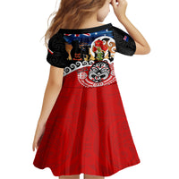 New Zealand Waitangi And ANZAC Day Family Matching Off Shoulder Short Dress and Hawaiian Shirt Aotearoa Maori Tiki With Last Post LT14 - Polynesian Pride