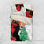 Norfolk Island ANZAC Day Bedding Set Pine Tree With Poppies Lest We Forget LT14 US Twin 172cm x 218cm White - Polynesian Pride