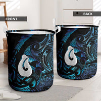 Hei Matau New Zealand Matariki Laundry Basket NZ Fish Hook Maori Art LT14 - Polynesian Pride