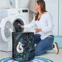 Hei Matau New Zealand Matariki Laundry Basket NZ Fish Hook Maori Art LT14 - Polynesian Pride