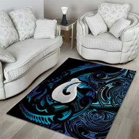 Hei Matau New Zealand Matariki Area Rug NZ Fish Hook Maori Art