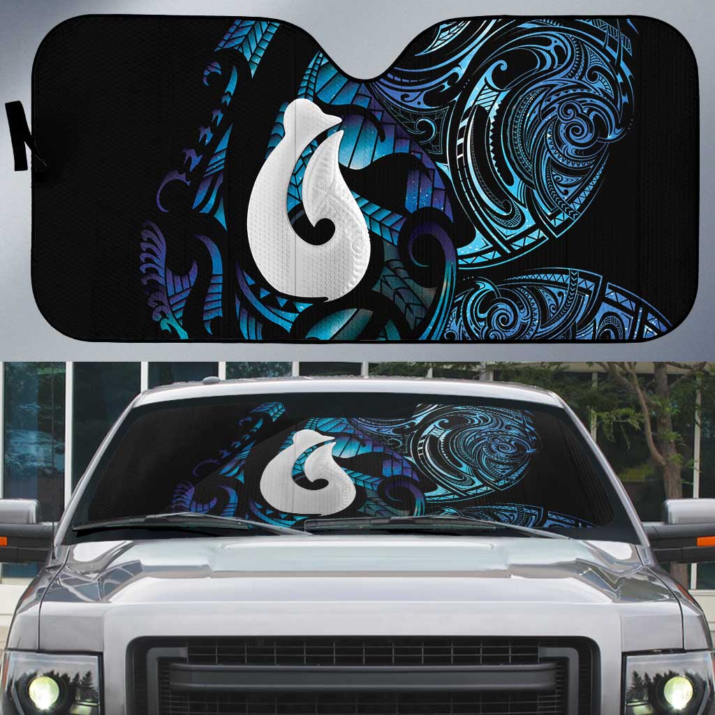 Hei Matau New Zealand Matariki Auto Sun Shade NZ Fish Hook Maori Art