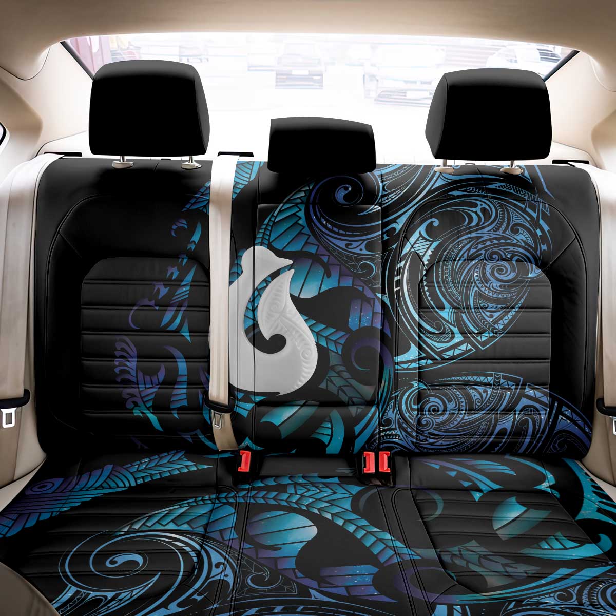 Hei Matau New Zealand Matariki Back Car Seat Cover NZ Fish Hook Maori Art