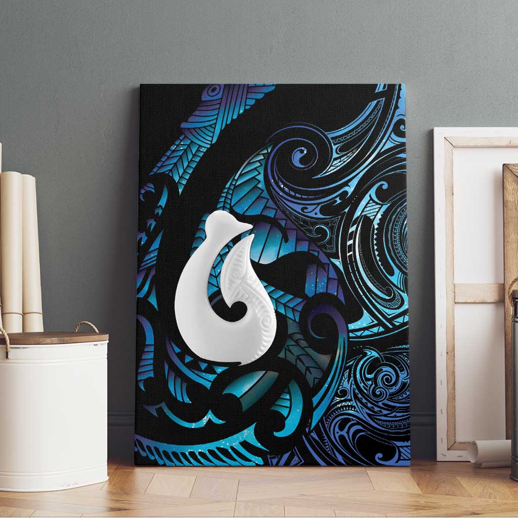 Hei Matau New Zealand Matariki Canvas Wall Art NZ Fish Hook Maori Art