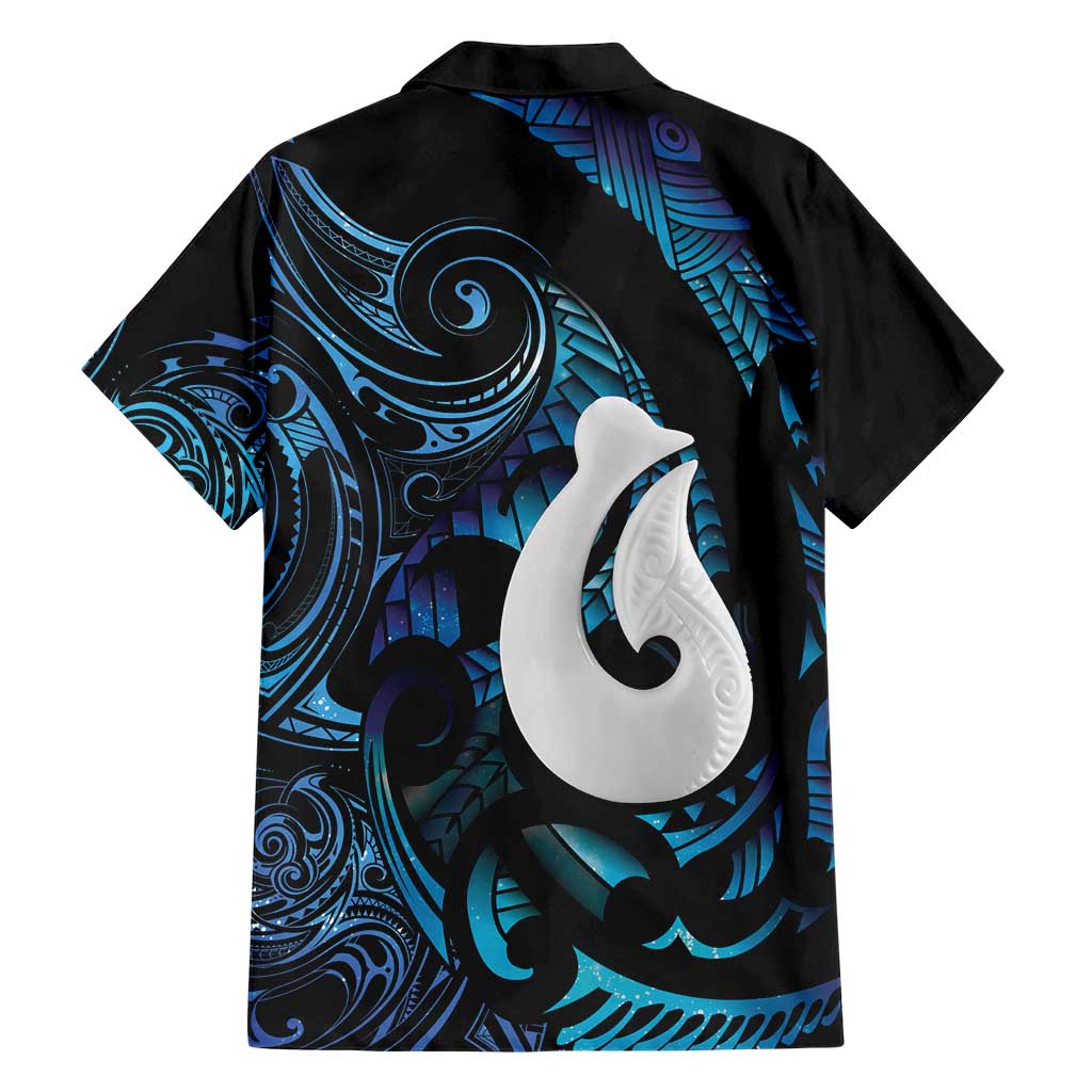 Hei Matau New Zealand Matariki Family Matching Mermaid Dress and Hawaiian Shirt NZ Fish Hook Maori Art LT14 - Polynesian Pride