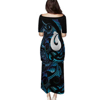 Hei Matau New Zealand Matariki Family Matching Puletasi and Hawaiian Shirt NZ Fish Hook Maori Art LT14 - Polynesian Pride