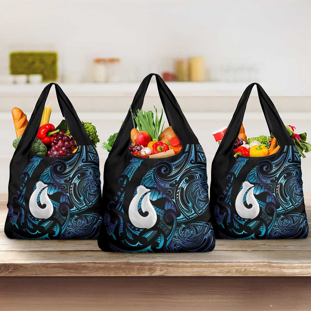 Hei Matau New Zealand Matariki Grocery Bag NZ Fish Hook Maori Art