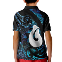 Hei Matau New Zealand Matariki Kid Polo Shirt NZ Fish Hook Maori Art