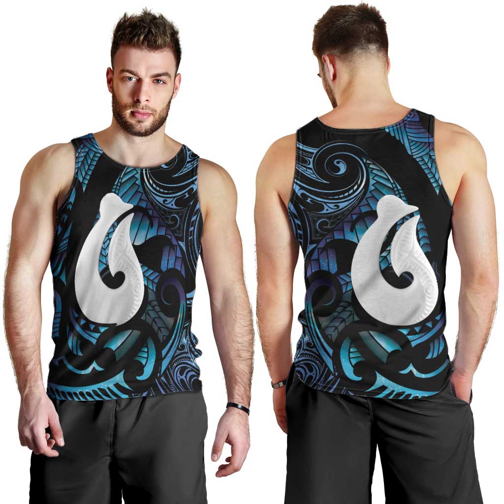 Hei Matau New Zealand Matariki Men Tank Top NZ Fish Hook Maori Art